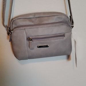 Grey crossbody purse